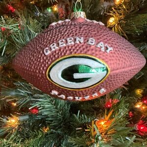 Green Bay Packers Football Ornament